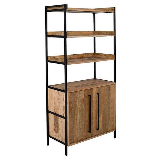 District Shelving Unit With Storage  Nat