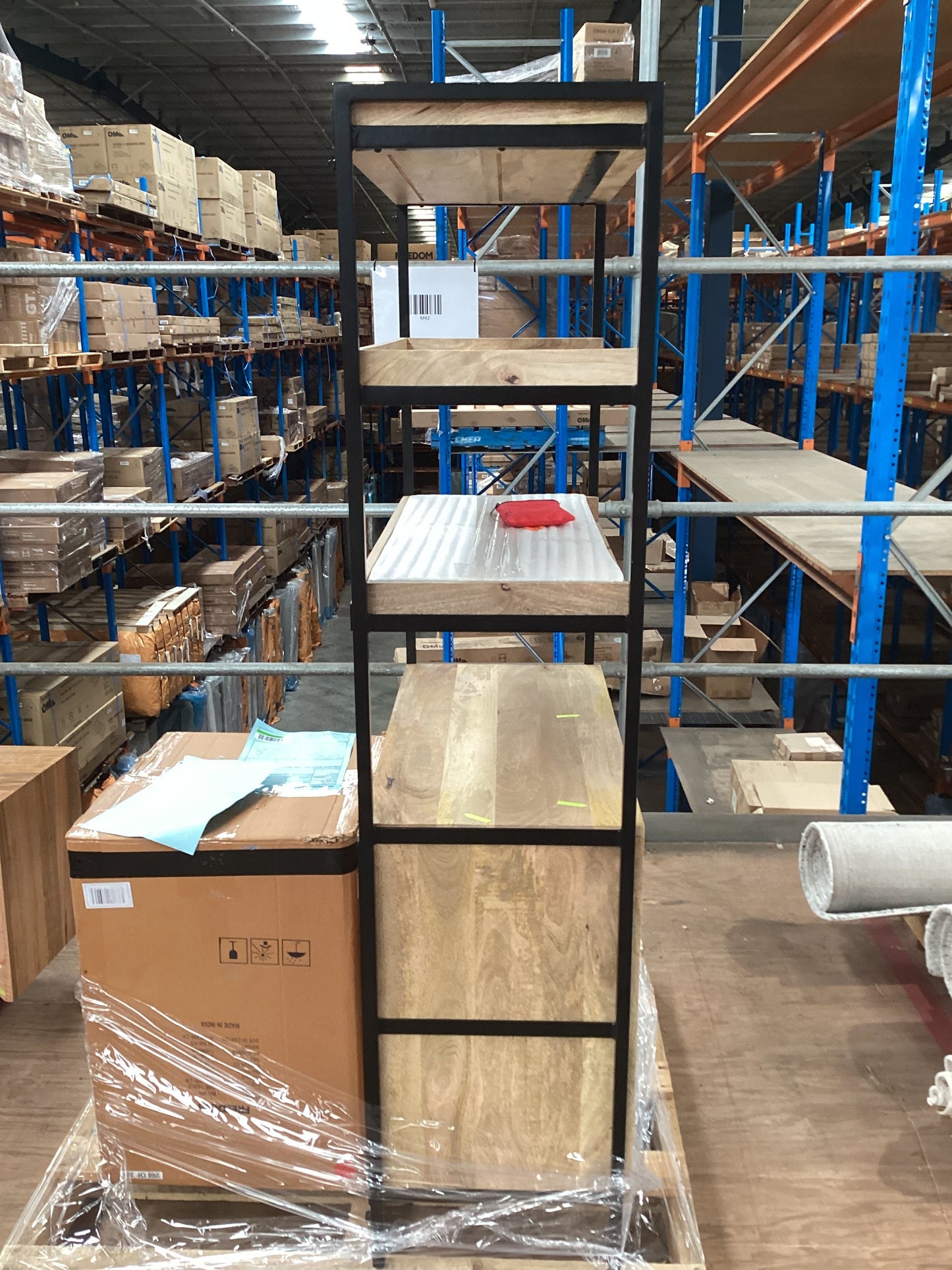 District Shelving Unit With Storage  Nat