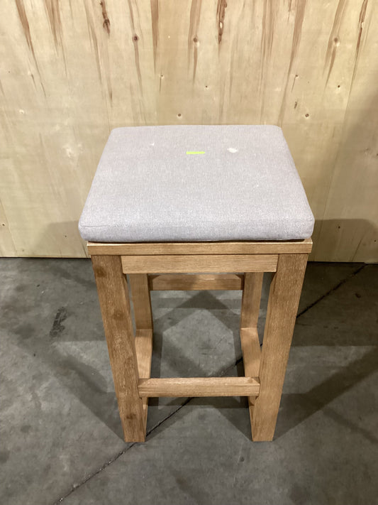 NSW CLN10760 Cannes Outdoor Bar Stool Acacia Natural MKII