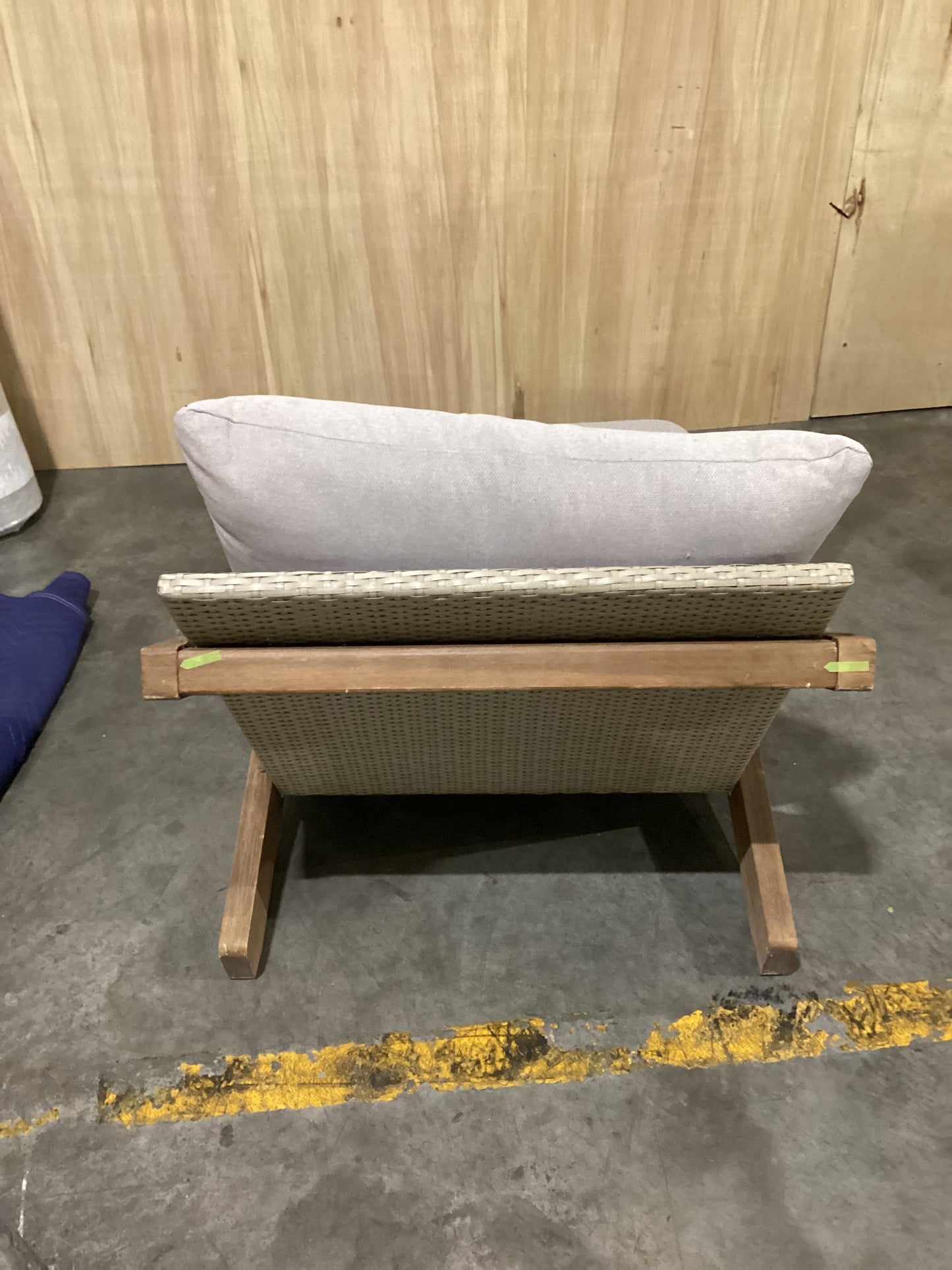 NSW CLN10763 Manly Outdoor Chair Armless Acacia Natural