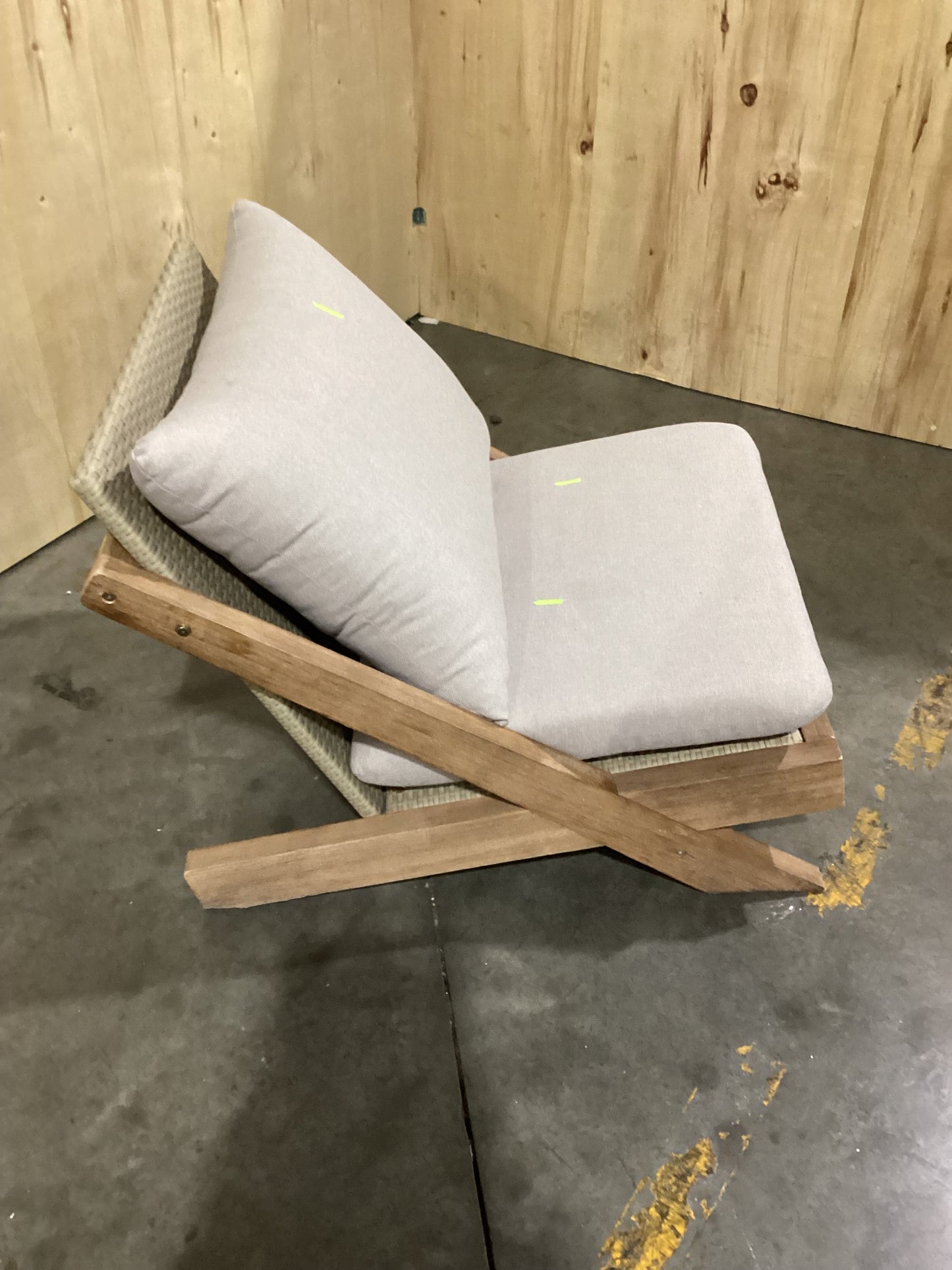 NSW CLN10762 Manly Outdoor Chair Armless Acacia Natural