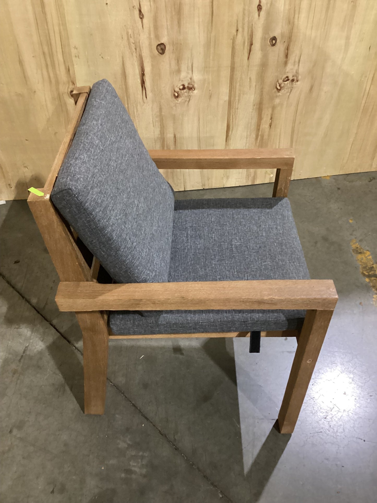 NSW CLN10768 Cannes Outdoor Dining Chair Acacia Charcoal MKII