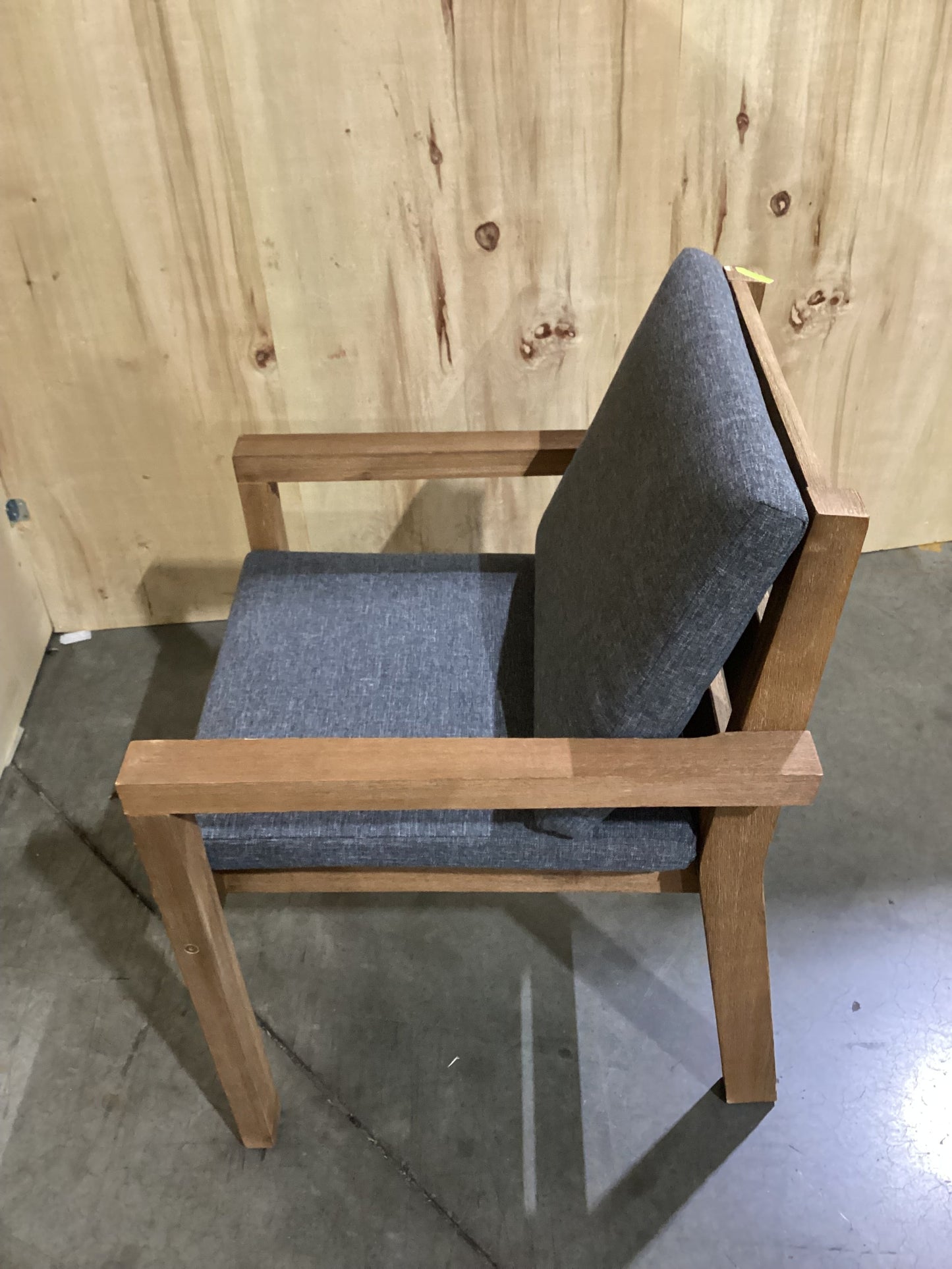 NSW CLN10768 Cannes Outdoor Dining Chair Acacia Charcoal MKII