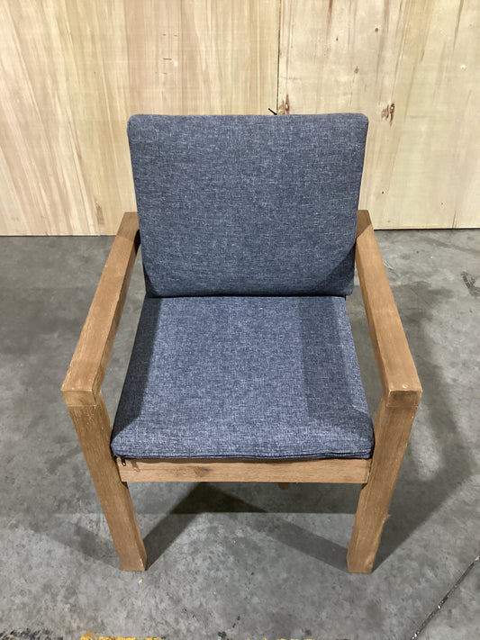 NSW CLN10769 Cannes Outdoor Dining Chair Acacia Charcoal MKII