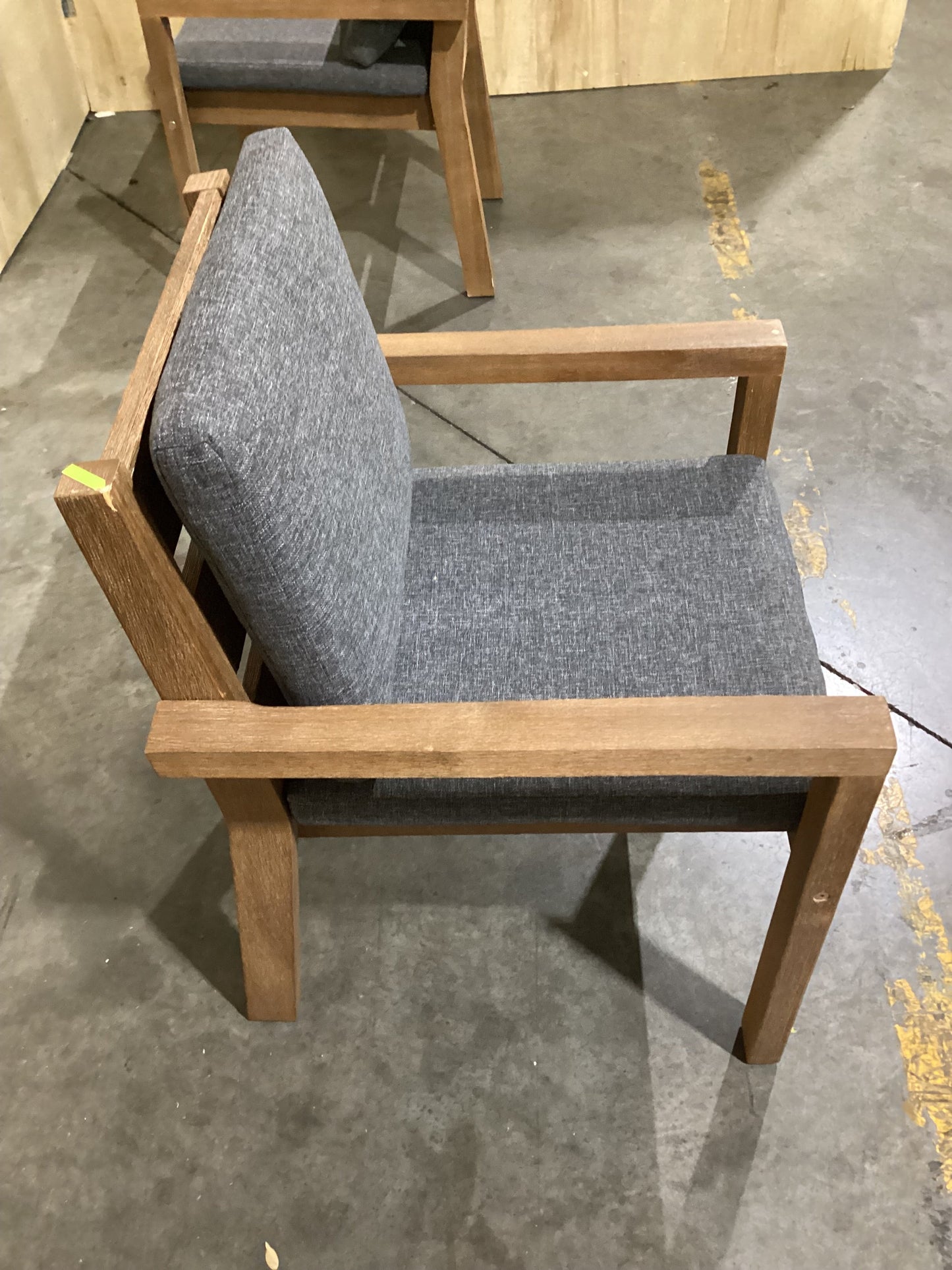 NSW CLN10769 Cannes Outdoor Dining Chair Acacia Charcoal MKII