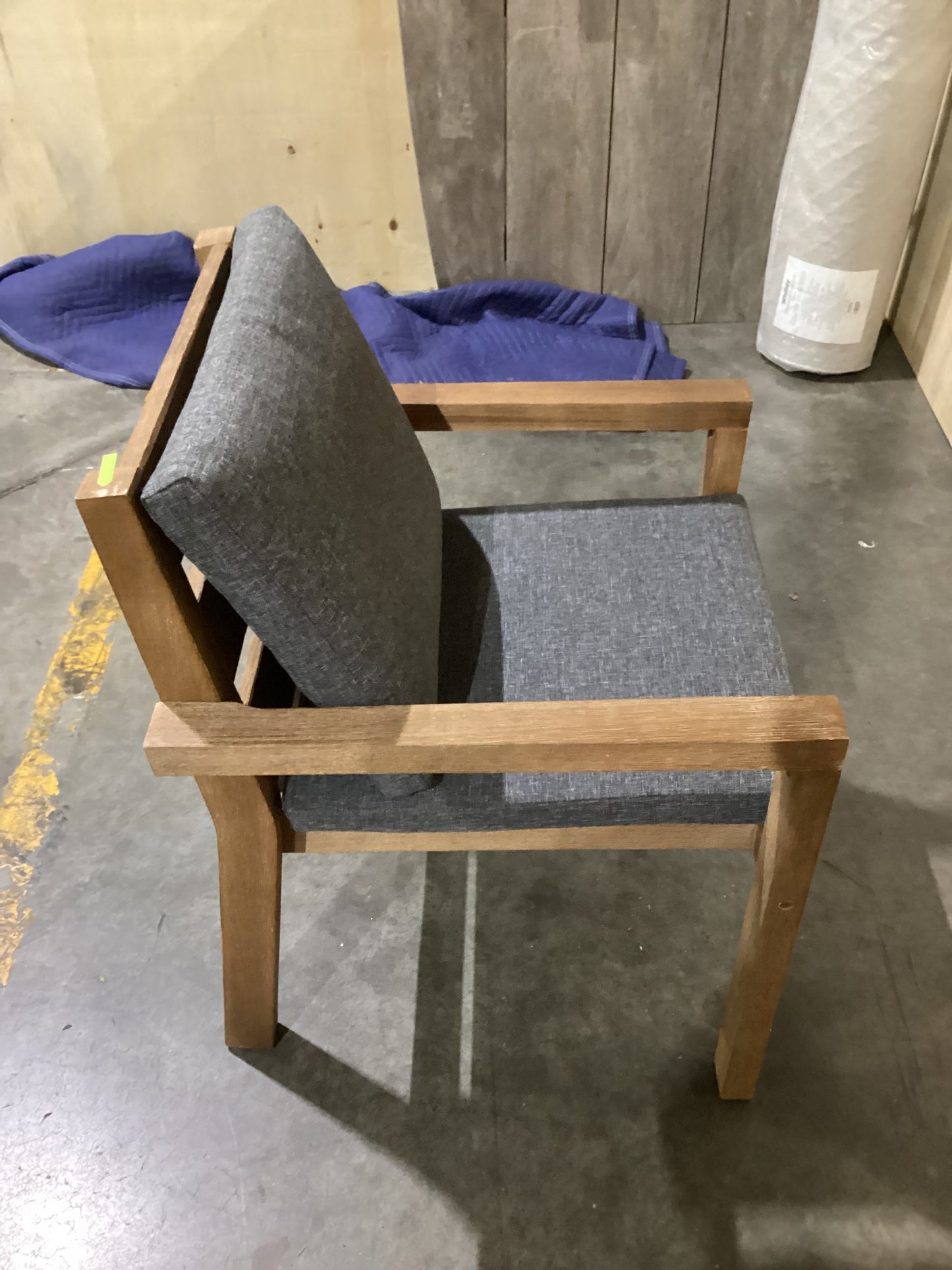 NSW CLN10770 Cannes Outdoor Dining Chair Acacia Charcoal MKII