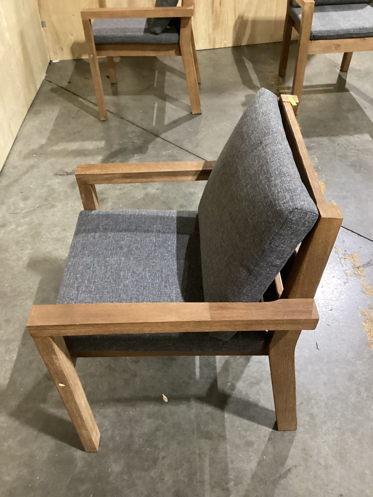 NSW CLN10770 Cannes Outdoor Dining Chair Acacia Charcoal MKII