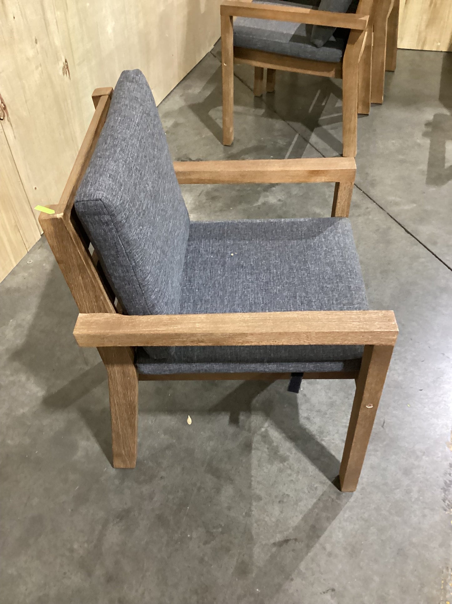 NSW CLN10771 Cannes Outdoor Dining Chair Acacia Charcoal MKII