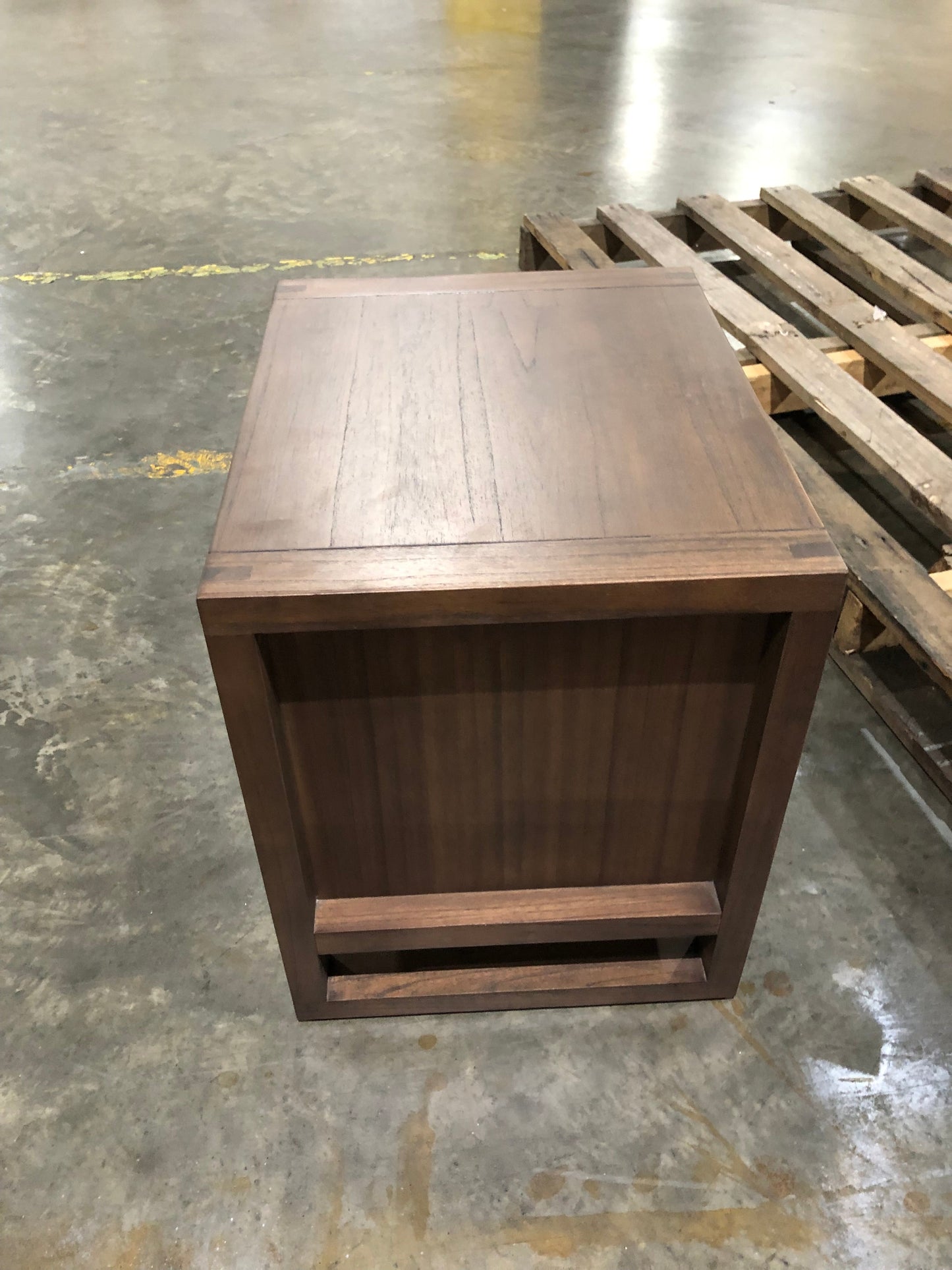 Hubertt Bedside Table 1 Drawer Walnut