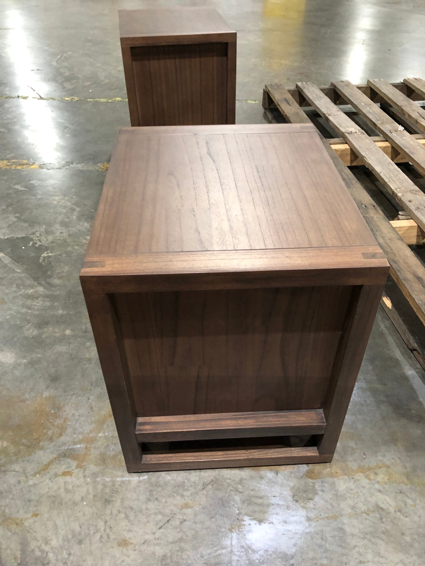 Hubertt Bedside Table 1 Drawer Walnut